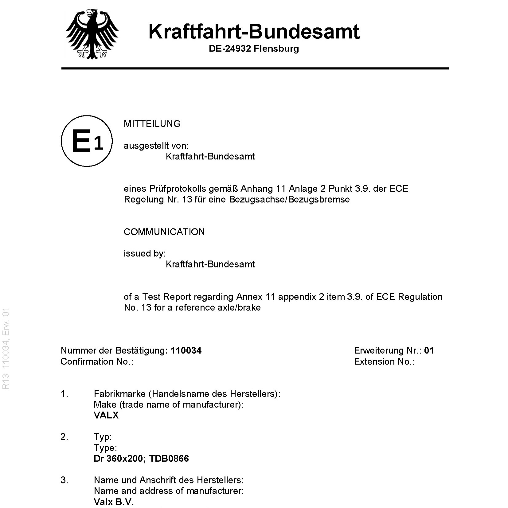 Drum Brake Approval 360 X 200 10,2T TDB0866 Haldex